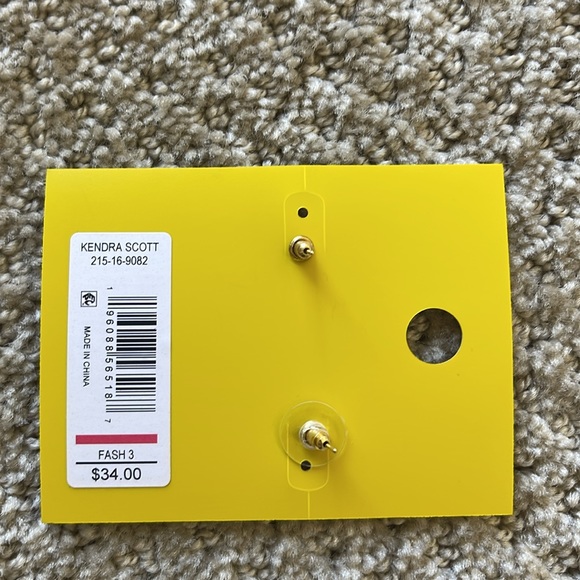 Kendra Scott iridescent and gold heart earrings 💛 - Picture 2 of 3